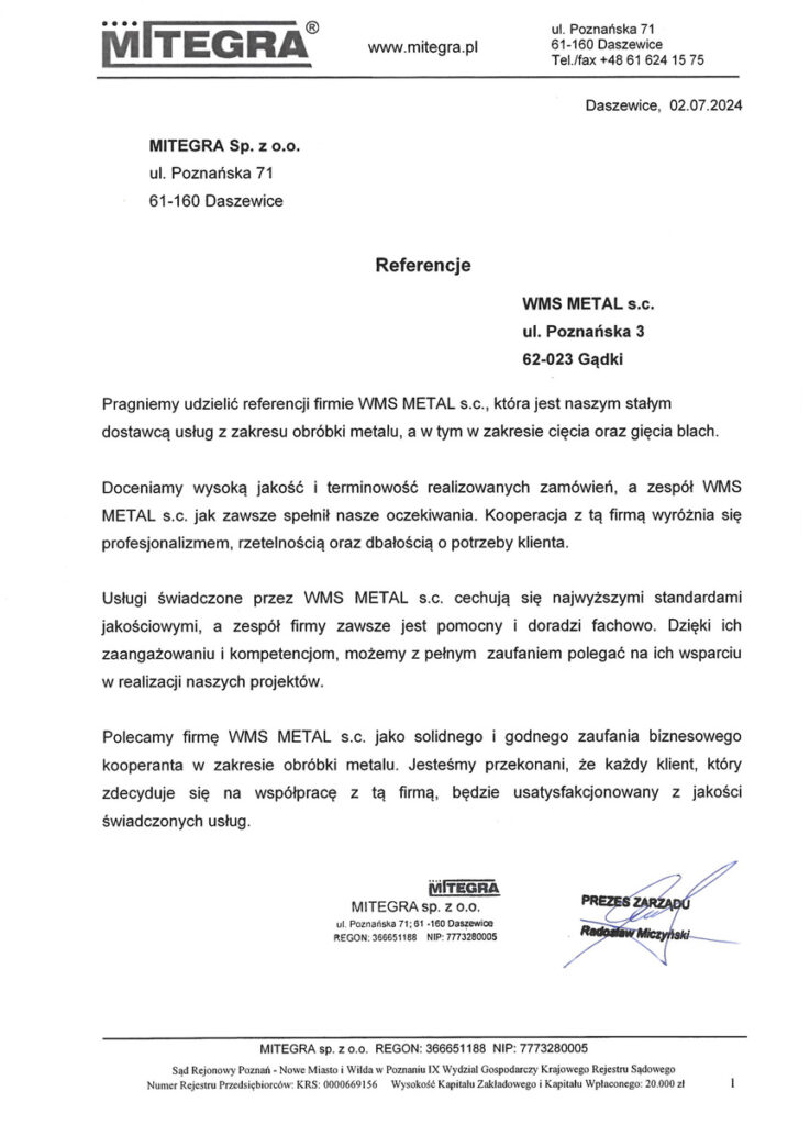 Referencje Mitegra
